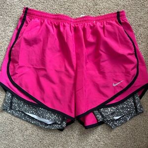 Nike Women's Pink Running Shorts SZ med